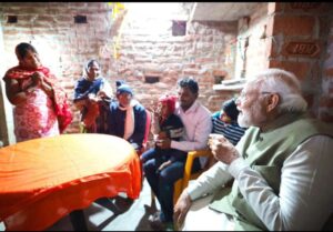 PM Modi in Meera house