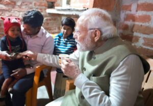 PM Modi in Meera house