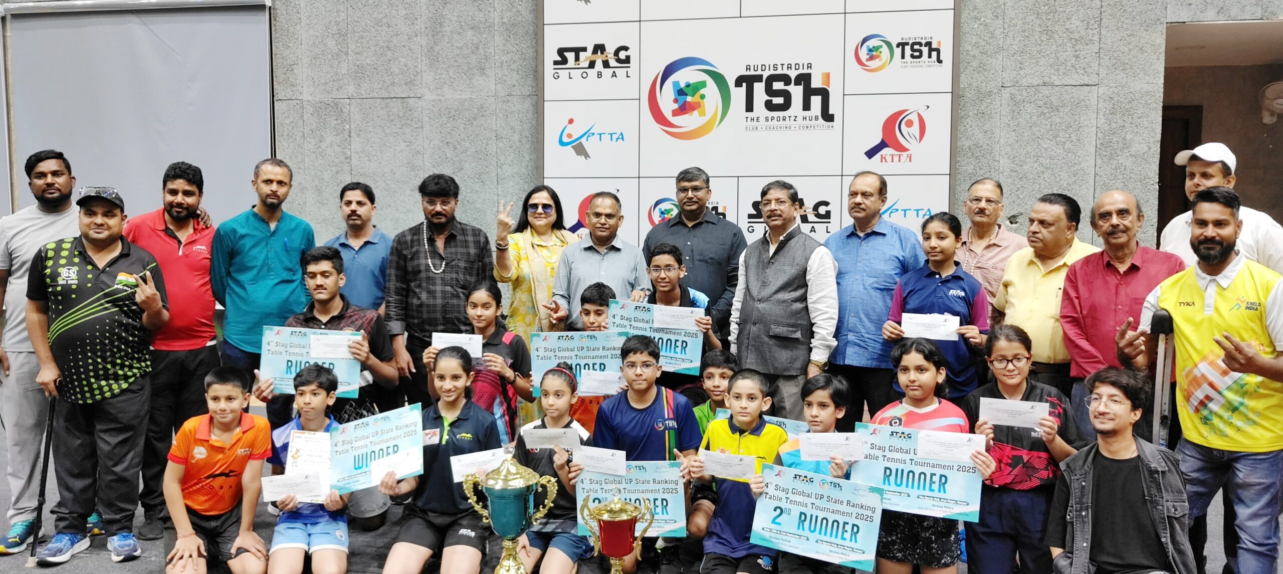 स्टैग-टीएसएच 4th यूपी स्टेट रैंकिंग टेबल टेनिस टूर्नामेंट का पुरस्कार एवं सम्मान समारोह सम्पन्न