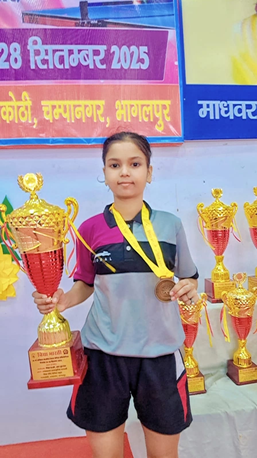 जय नारायण विद्या मंदिर की छात्रा सुविज्ञा कुशवाहा ने टेबल टेनिस में फिर रचा इतिहास, हुआ राष्ट्रीय चयन